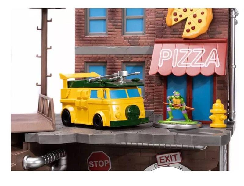 Diorama Casa Tartarugas Ninja Nickelodeon Nano Metals Jada